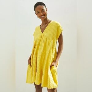 Anthropologie Maeve Juliet Tiered Tunic Dress | size Large Petite